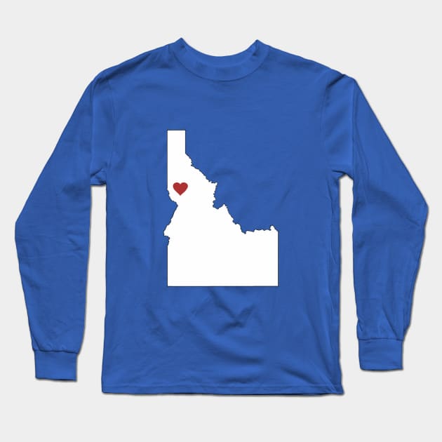 Idaho Loves Moscow/Lewiston/Orofino Long Sleeve T-Shirt by MacGordonsEmporium